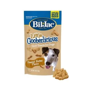 <strong>Bil Jac</strong> Little Gooberlicious, Snack para Perros, Premios Suaves Mantequilla de Maní, 113 gr