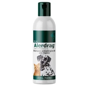 <strong>Alerdrag</strong> Shampoo Dermatológico para Alivio de Alergias y Prurito en Perros y Gatos, Envase de 150 ml