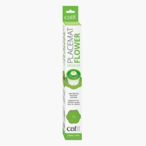 <strong>Catit</strong> Placemat Flower, Mantel de Silicona Antideslizante para Gatos, Verde