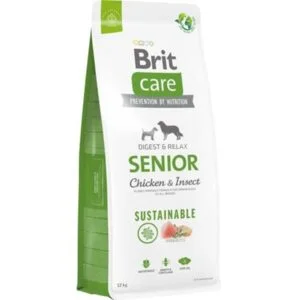 <strong>Brit Care</strong> Alimento Seco para Perros, Senior, Pollo y Insecto, bolsa de 3-12 kg
