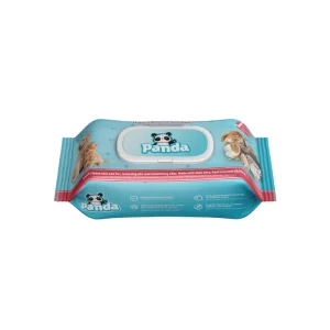 <strong>Panda</strong> Toallitas Húmedas Hipoalergénicas para Perros y Gatos, Aloe Vera y Pantenol, 100 Unidades