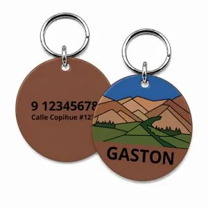 <strong>Guau!</strong> Placa Circular Personalizada Cuarta Región Talla S, Valle del Elqui