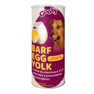 <strong>Goofy</strong> Barf Egg Yolk, Snack para Perros y Gatos, Yema de Huevo Liofilizada, 80 gr