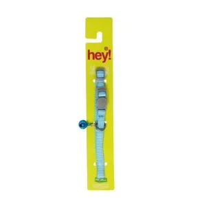 <strong>Hey!</strong> Collar Elegante para Gatos, color Celeste