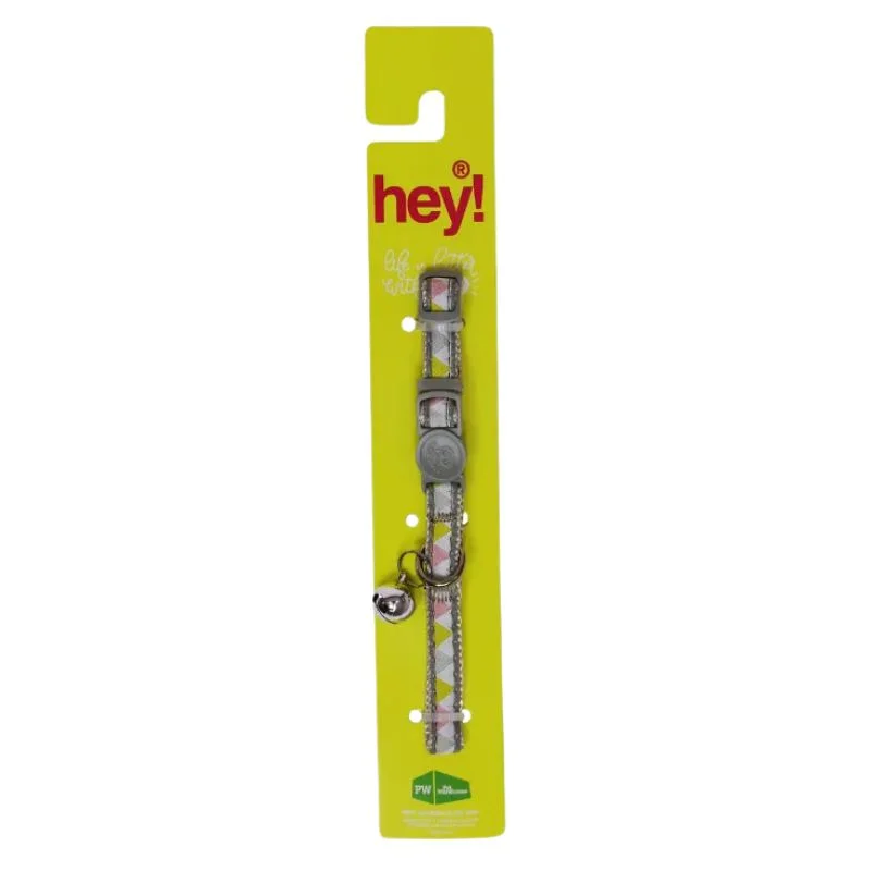 <strong>Hey!</strong> Collar Elegante para Gatos, color Gris