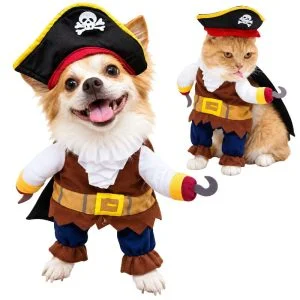 <strong>Guau!</strong> Disfraz de Pirata para Perros y Gatos, talla S