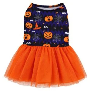 <strong>Guau!</strong> Disfraz Vestido con diseño de Halloween para Perros y Gatos, talla XL