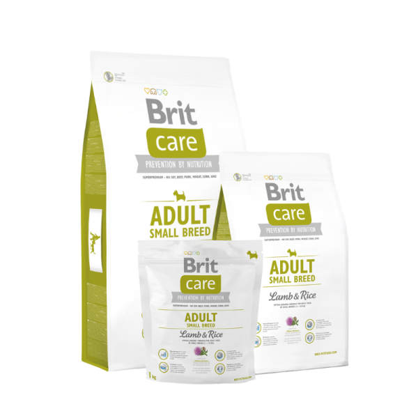 <strong>Brit Care</strong> Alimento Seco para Perros Hipoalergénico, Adulto, Raza Pequeña, Cordero, bolsa de 1-3-7 kg