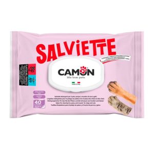 <strong>Camon</strong> Salviette, Toallitas Húmedas con Clorhexidina y Mirra para Perros y Gatos, 40 Unidades
