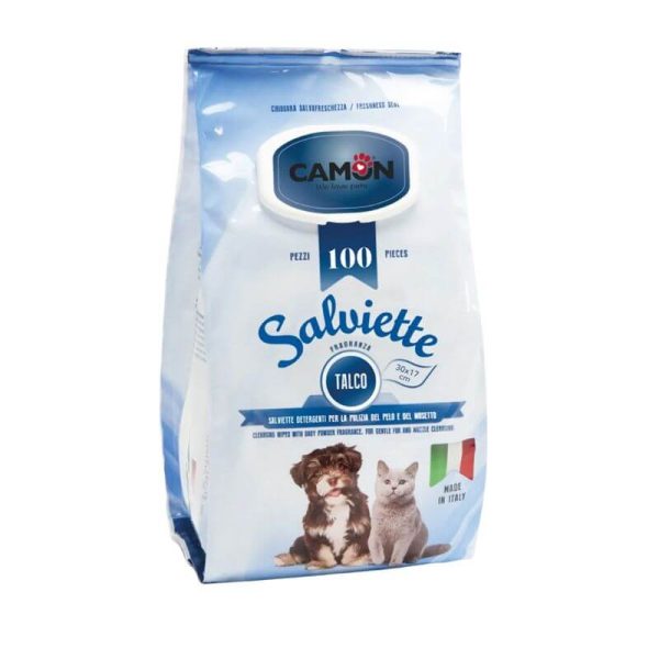 <strong>Camon</strong> Salviette, Toallitas Húmedas Talco, bolsa de 100 unidades