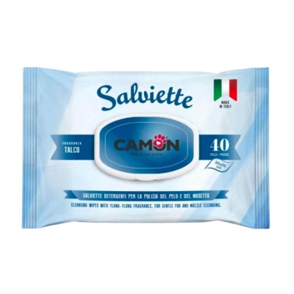 <strong>Camon</strong> Salviette, Toallitas Húmedas Talco, bolsa de 40 unidades