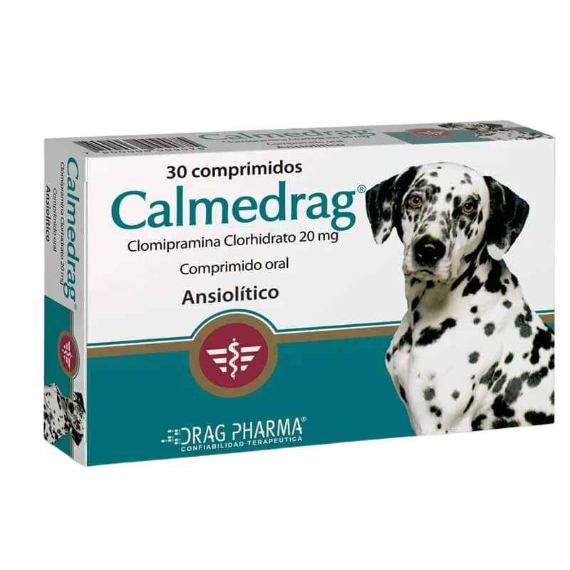 <strong>Calmedrag</strong> Solución Oral, Calmante y Ansiolítico para Perros y Gatos, 30 comprimidos