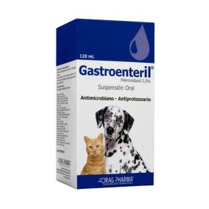 <strong>Gastroenteril</strong> Suspensión Oral, Tratamiento para Diarrea y Enteritis para Perros y Gatos, frasco de 120 ml
