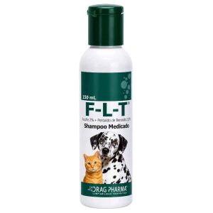 <strong>Drag Pharma F-L-T</strong> Shampoo Antiparasitario y Antiseborreico para Perros y Gatos, 150 ml