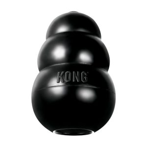 <strong>KONG</strong> Extreme, Juguete de Caucho Negro para Masticadores Tenaces, Recomendado para Perros de 38 kg o más, talla XXL