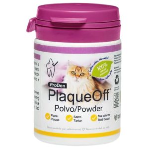 <strong>PlaqueOff</strong> Polvo para Gatos, Cuidado Dental, 40 gr