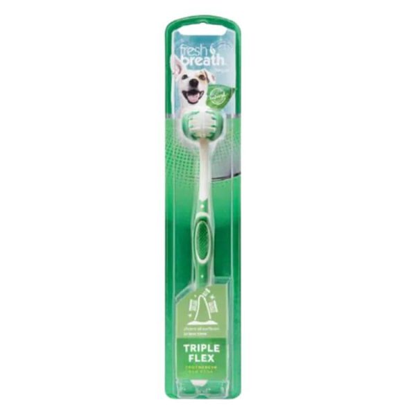 <strong>TropiClean</strong> Fresh Breath TripleFlex, Cepillo Dental para Perros Pequeños