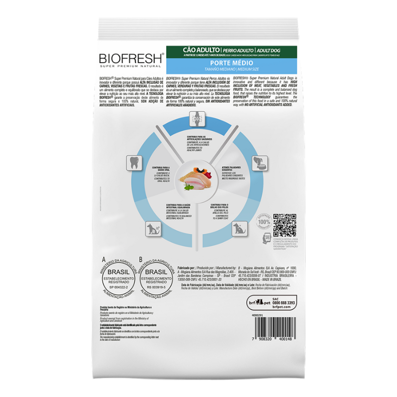 <strong>Biofresh</strong> Alimento Seco para Perros, Adulto, Raza Mediana, bolsa de 10.1 kg - Imagen 3
