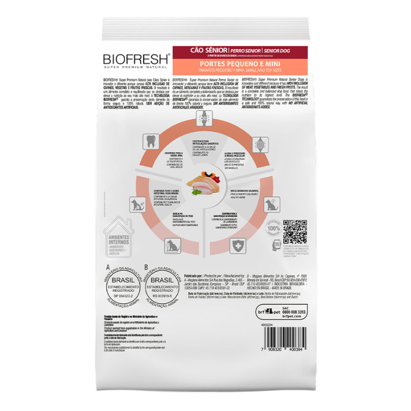 <strong>Biofresh</strong> Alimento Seco para Perros, Senior, Raza Pequeña, bolsa de 10.1 kg - Imagen 3