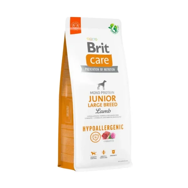 <strong>Brit Care</strong> Alimento Seco para Perros Hipoalergénico, Junior, Raza Grande/Gigante, Cordero, bolsa de 3-12 kg