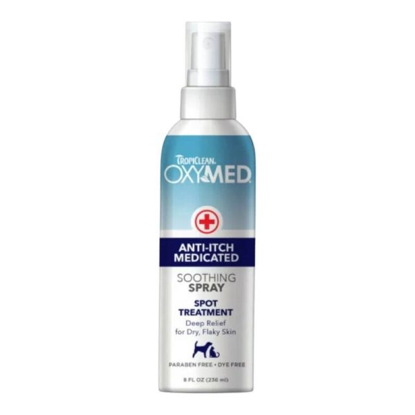 <strong>OxyMed</strong> Antipicazón, Spray Calmante Hipoalergénico para Perros y Gatos con Piel Sensible, botella de 236 ml