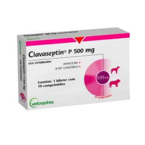 <strong>Clavaseptin</strong> Antibiótico para Perros y Gatos, 500 mg, 10 comprimidos masticables