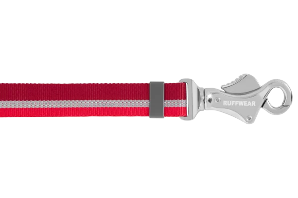 <strong>Ruffwear</strong> Crag Cindercone Red, Correa Reflectante de Polyester Duradero y Resistente para Perros, Medidas: 1,1 a 1,8 mt de largo, 19 mm de ancho - Imagen 4