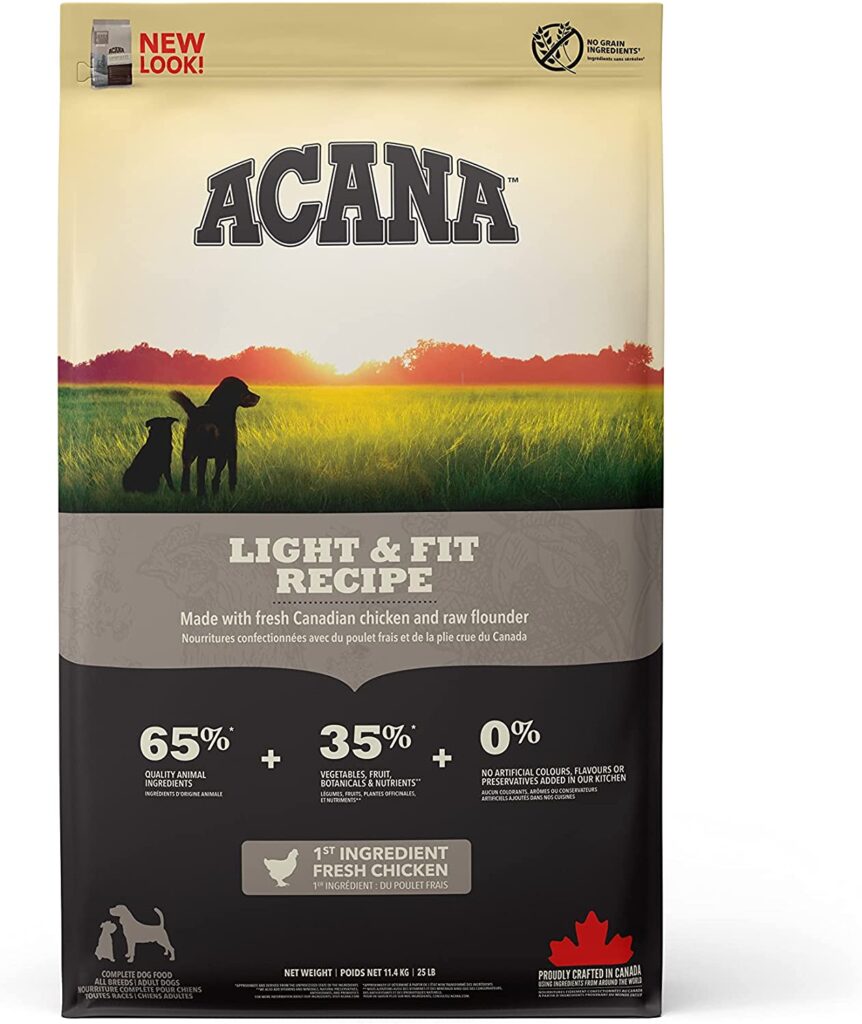 <strong>ACANA</strong> Heritage Light and Fit Alimento Seco para Perros, bolsa de 2-5.9-11.3 kg
