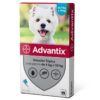 Advantix Solución Tópica, Antiparasitario Externo para Perros, 4-10 kg, 1 pipeta de 1 ml (dosis mensual)