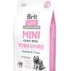 Brit Care Mini Grain Free Yorkshire, Alimento Seco para Perros, Raza Mini/Pequeña, Salmón y Atún Libre de Granos, bolsa de 2-7 kg