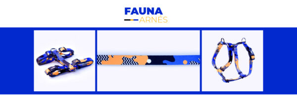 <strong>Wauke</strong> Fauna, Arnés Ajustable en H para Perros, Tallas: S, M, L - Imagen 5