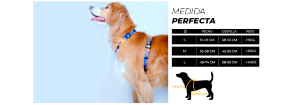 <strong>Wauke</strong> Fauna, Arnés Ajustable en H para Perros, Tallas: S, M, L - Imagen 6