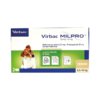 Virbac Milpro, Antiparasitario Interno para Perros, 0.5-10 kg, 2 comprimidos masticables (dosis mensuales)