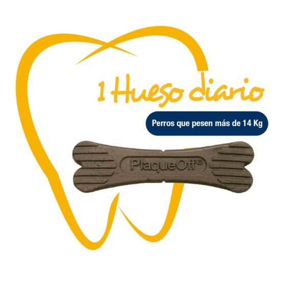 <strong>Plaque Off</strong> Dental Care Bones Natural Bacon, Snack Dental para Perros, Huesitos con Sabor a Tocino, bolsa de 482 gr - Imagen 2
