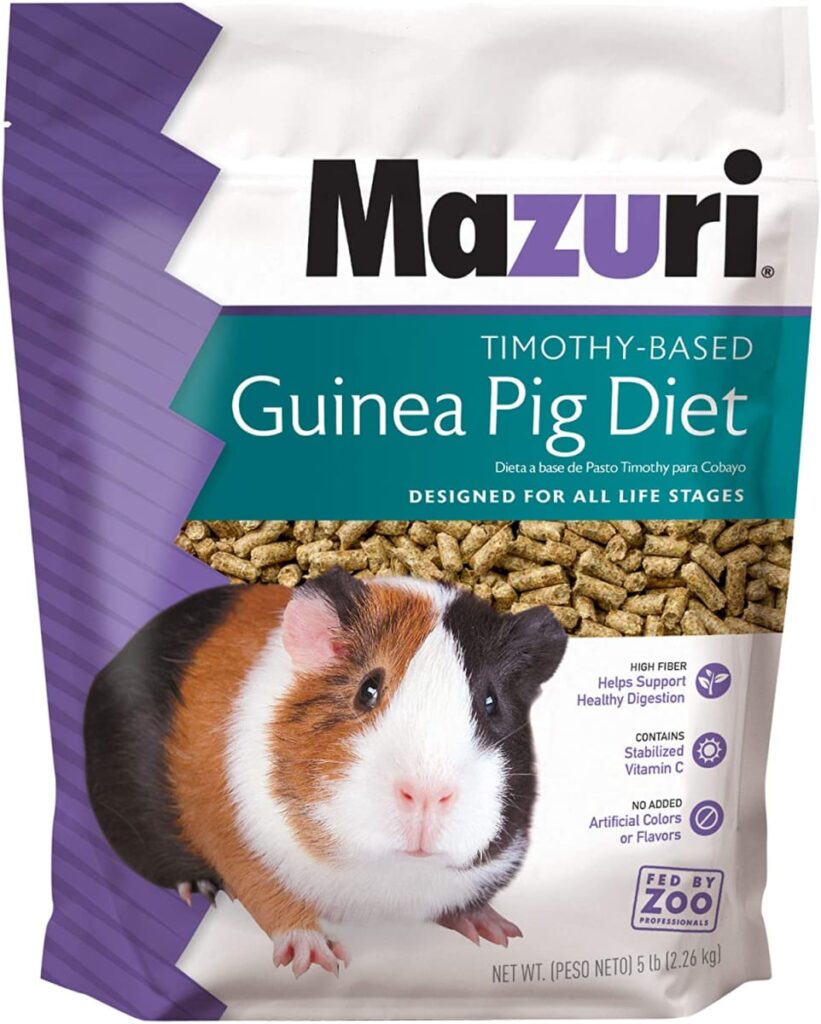 <strong>Mazuri</strong> Guinea Pig Diet, Alimento para Cobayos, base de Heno Timothy,  bolsa de 1 kg