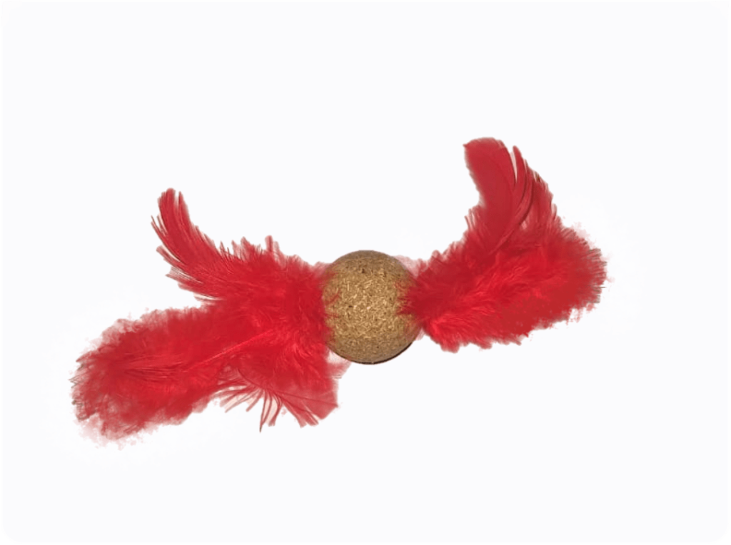 WONDER CAT JUGUETE PORFIADO PELOTAS CON PLUMAS