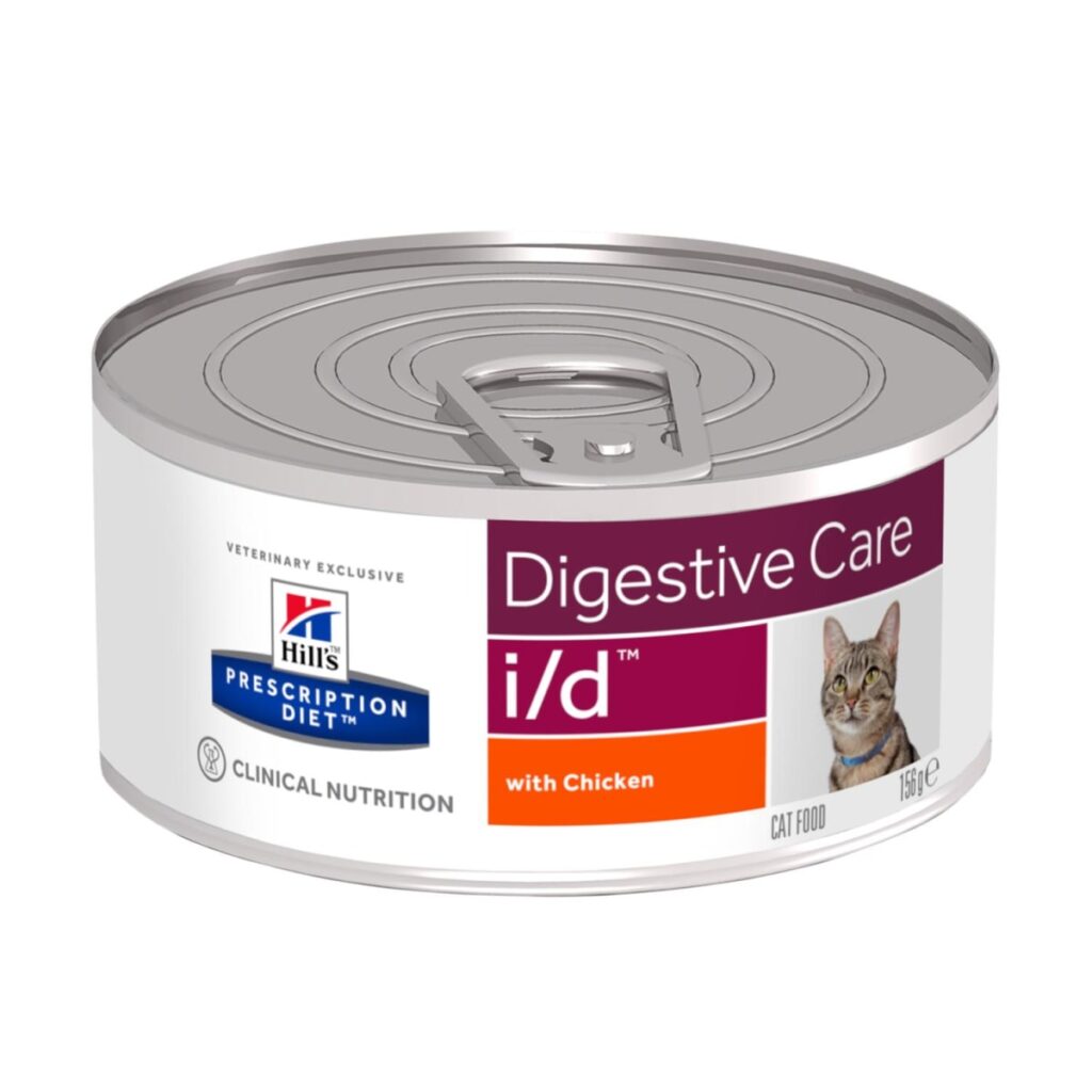<strong>Hill’s</strong> Feline Digestive Care I/D, Alimento Húmedo para Gatos, Alta Digestibilidad, lata de 156 gr