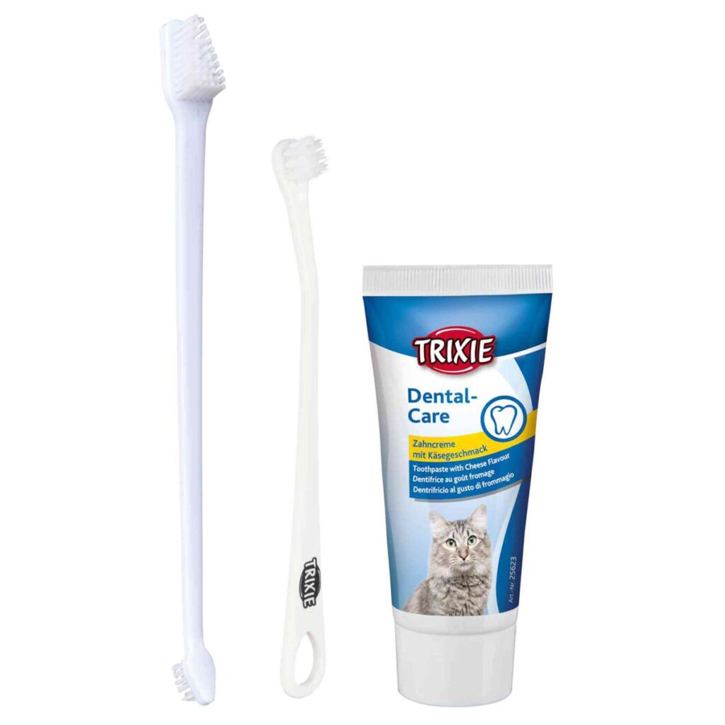 TRIXIE SET HIGIENE DENTAL GATO