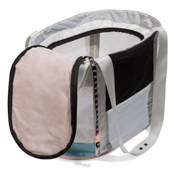 <strong>Zee.Cat</strong> Carrier Kombucha, Bolso Transportador para Gatos, Gris/Celeste - Imagen 5
