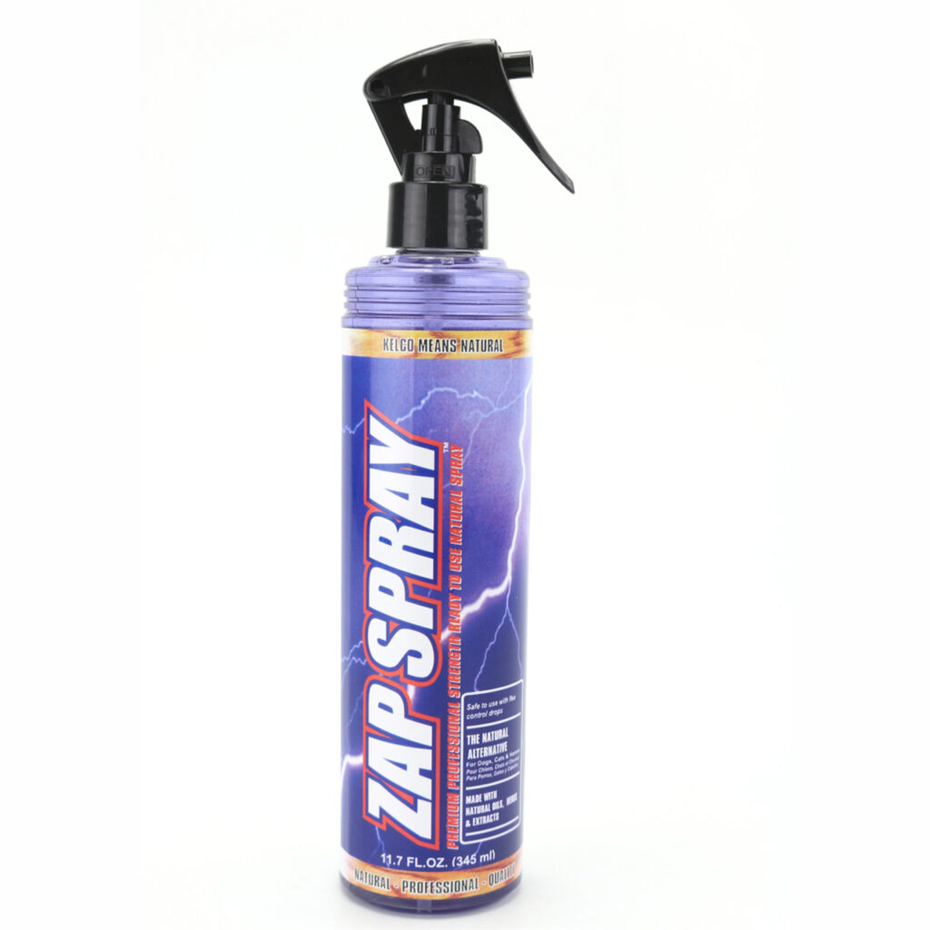 <strong>Kelco</strong> Zap SPRAY, Grooming Spray Cuidado del Pelaje e Higiene del Entorno, botella de 345 ml