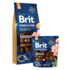Brit Premium By Nature Alimento Seco para Perros, Adulto, Raza Mediana, Pollo, bolsa de 3-15 kg