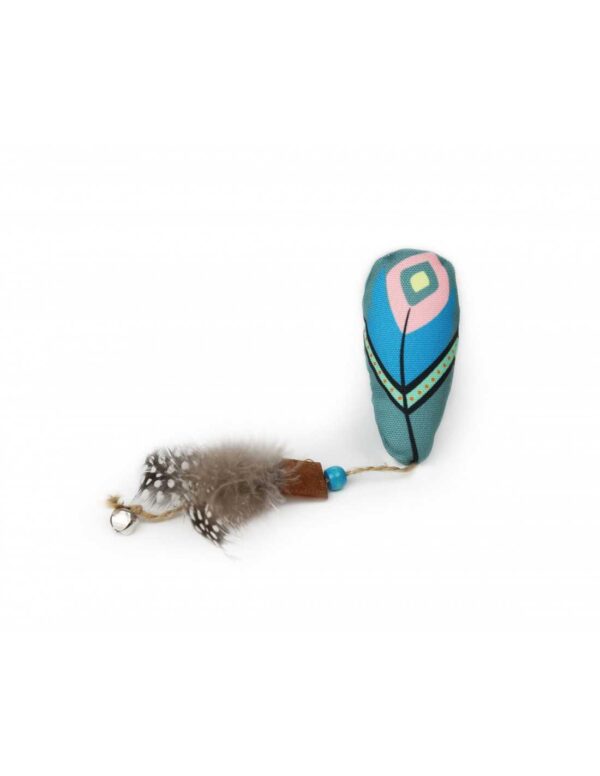 BRNX JUGUETE GATO PLUMA CELESTE - Imagen 2