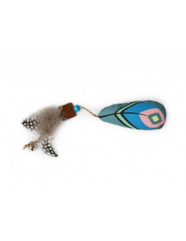 BRNX JUGUETE GATO PLUMA CELESTE - Imagen 3