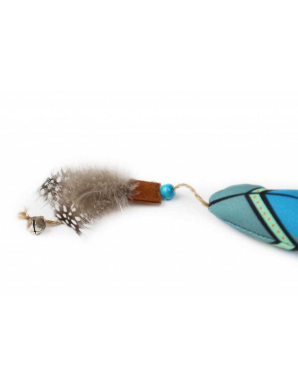 BRNX JUGUETE GATO PLUMA CELESTE - Imagen 4