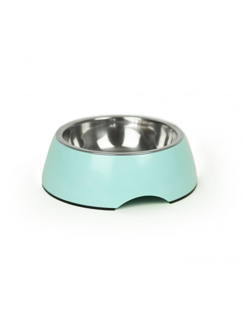 BRNX PLATO CELESTE MELAMINA+AC INOX 22 CM