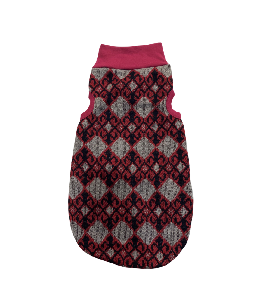 KIMBA PETS CHALECO DISEÑO BURDEO/GRIS