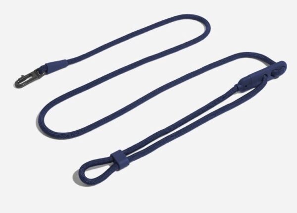 <strong>Zee.Dog</strong> Hands Free Deep Blue, Correa Manos Libres de Polyester Suave para Perros, Medidas: 120 a 240 cm de largo