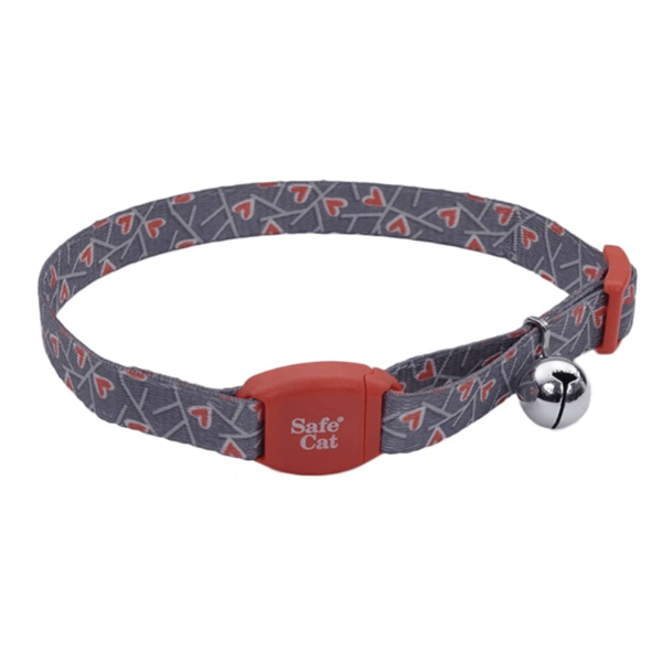 <strong>Coastal</strong> Salmon Heart, Collar Magnético para Gatos con Hebilla de Seguridad