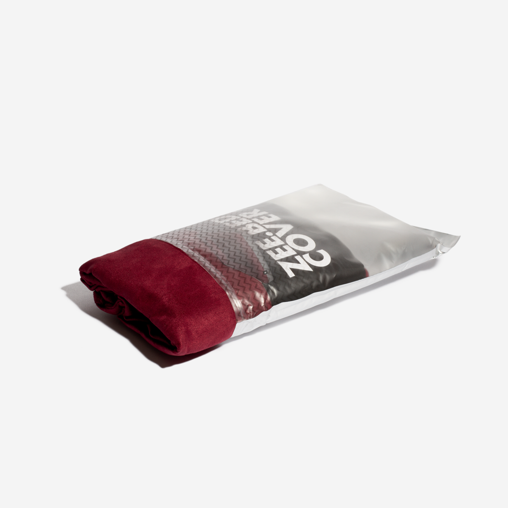 Zee.Dog BED COVER BURGUNDY/GREY