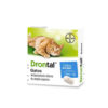 Drontal Cats (praziquantel-pirantel), Antiparasitario Interno Masticable para Gatos, 2 comprimidos